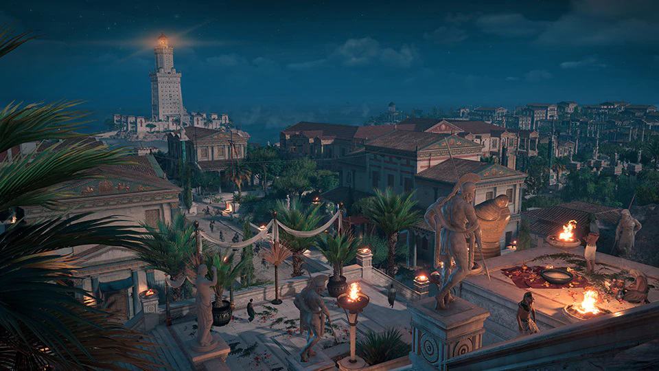 Ancient architecture in Assassin's Creed Origins.