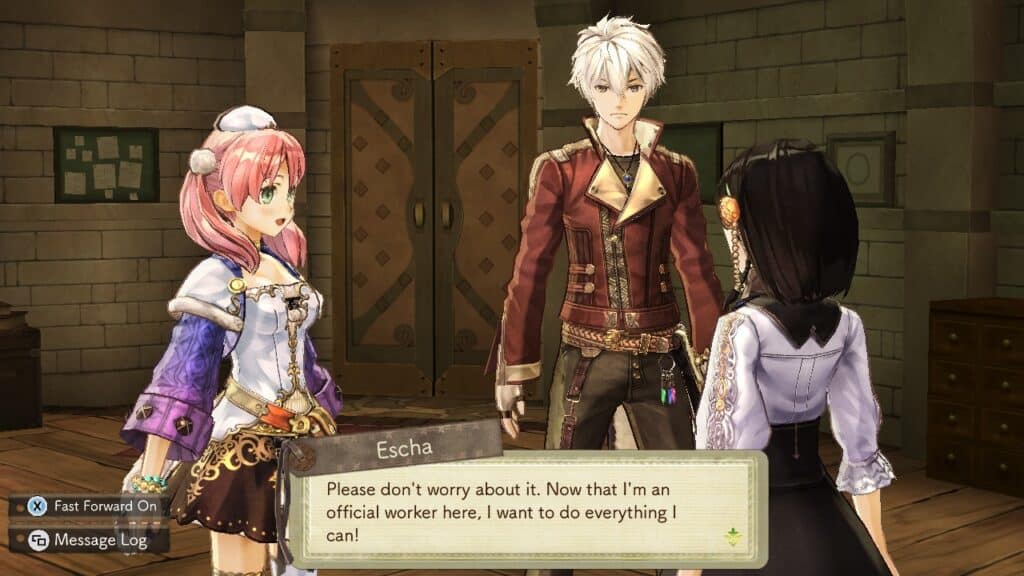 A Steam promotional image for Atelier Escha & Logy: Alchemists of the Dusk Sky.