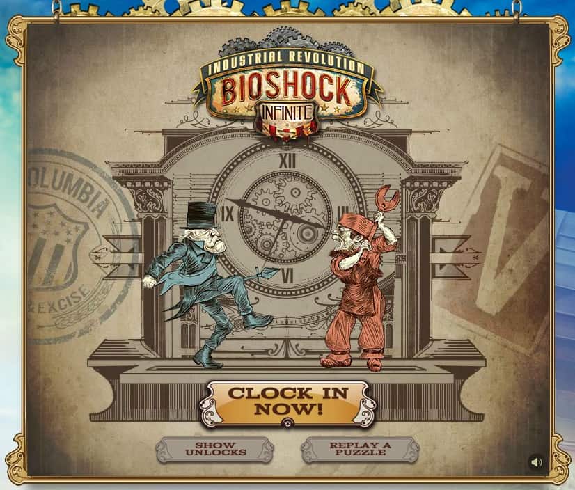 Bioshock Industrial Revolution main menu promo