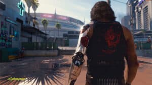 Silverhand promo screenshot from Cyberpunk 2077