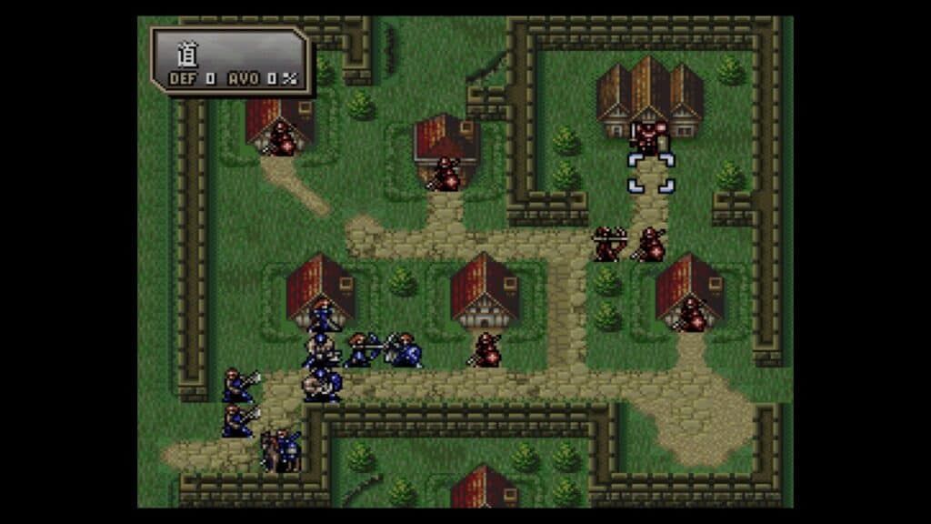 The grid-based gameplay in Fire Emblem: Thracia 776.