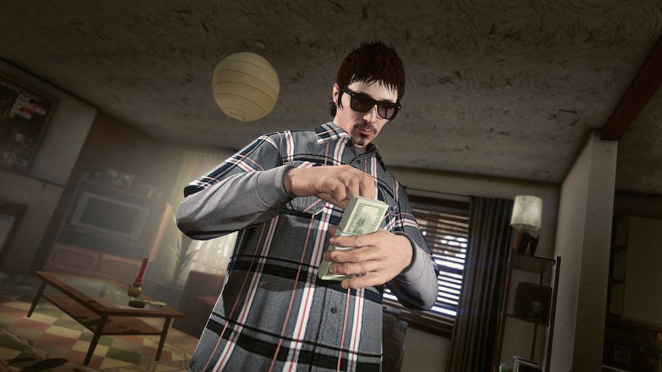 GTA Online promo image counting cash