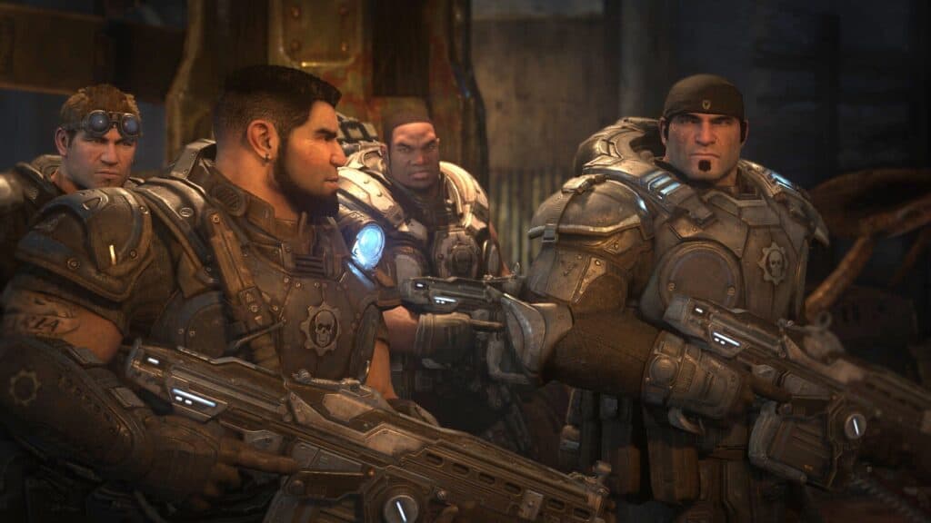 A promotional image for Gears of War: Ultimate Edition.