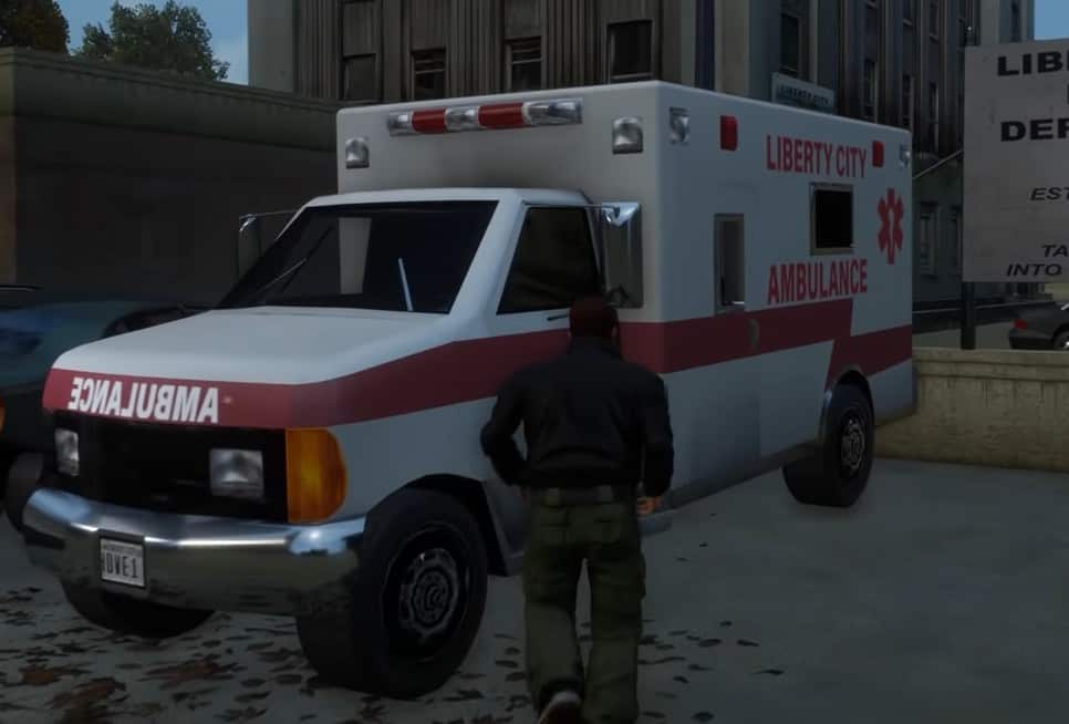 Ambulance in Grand Theft Auto III.