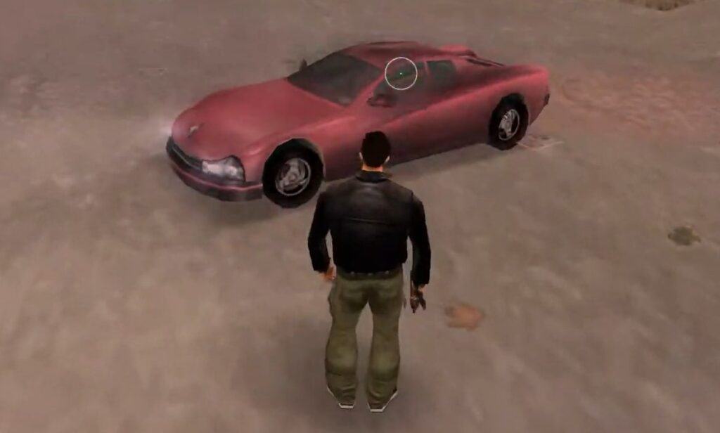 Cheetah sports car in Grand Theft Auto III.