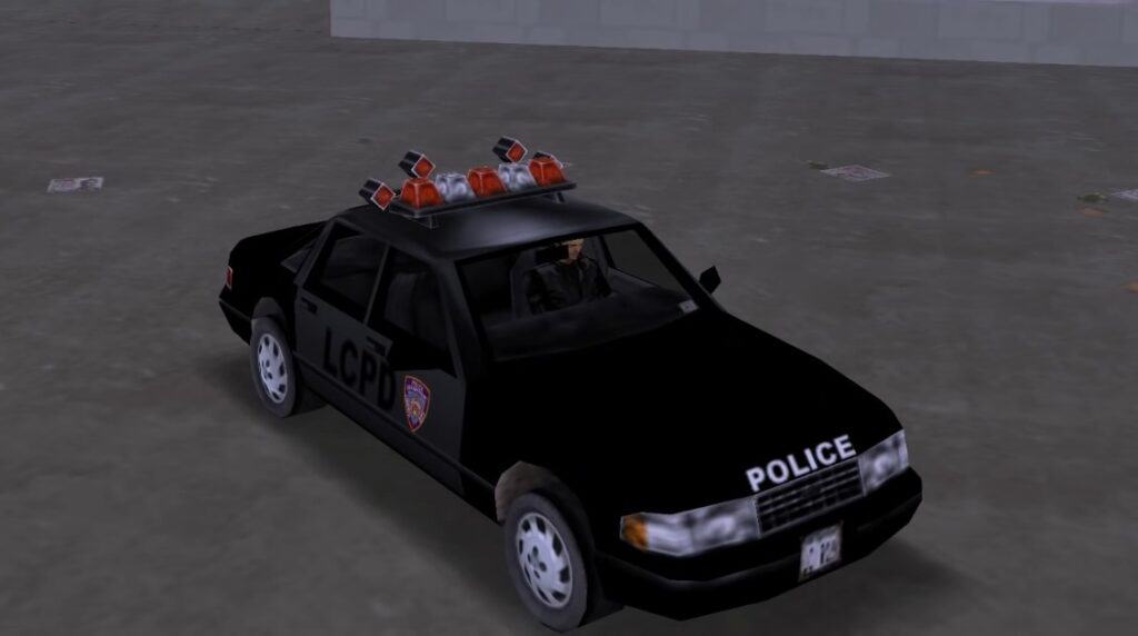 The Police Car in Grand Theft Auto III.