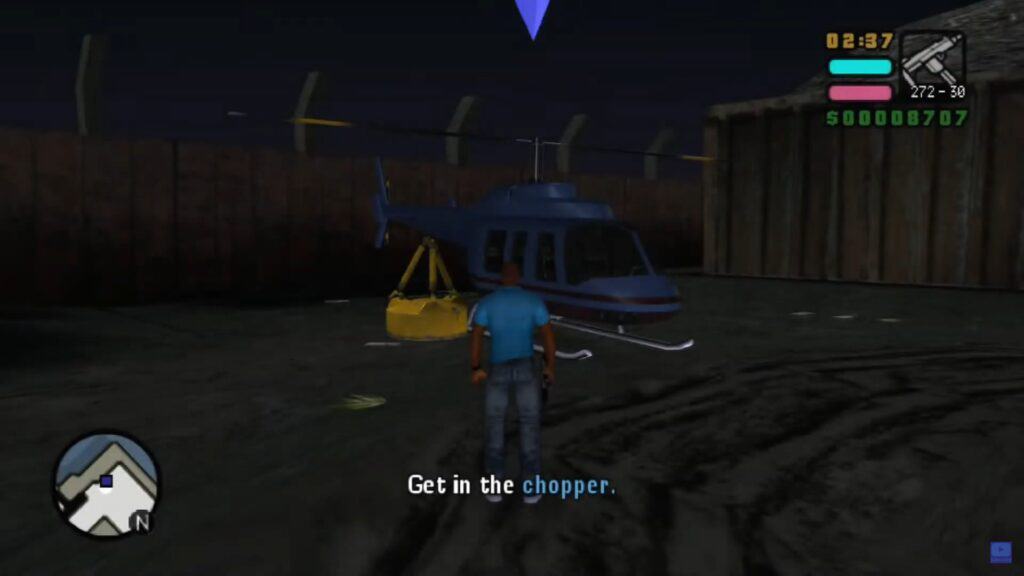 Chopper in Grand Theft Auto Vice City Stories.