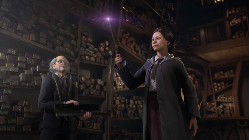 Hogwarts Legacy wand select promo screenshot