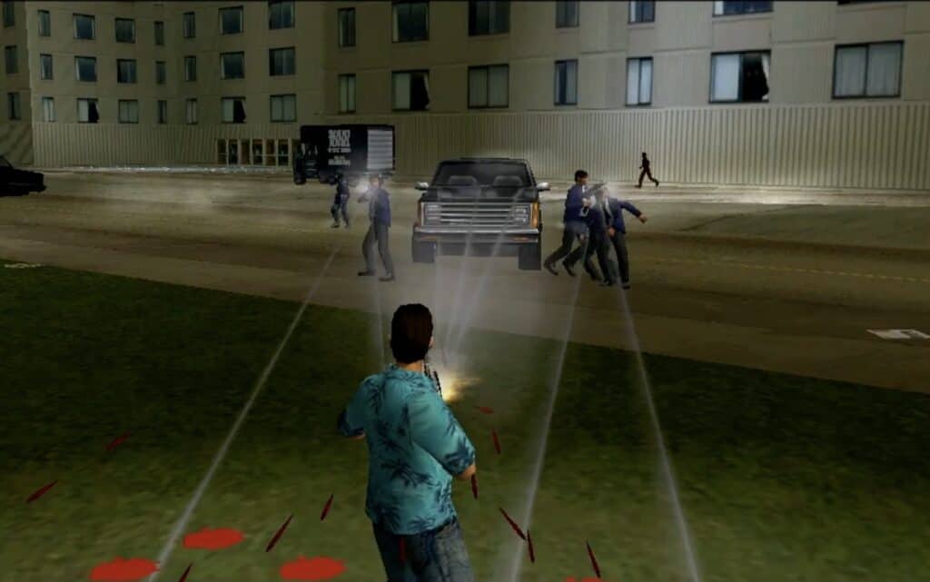 Vice City shootout anniversary trailer screenshot