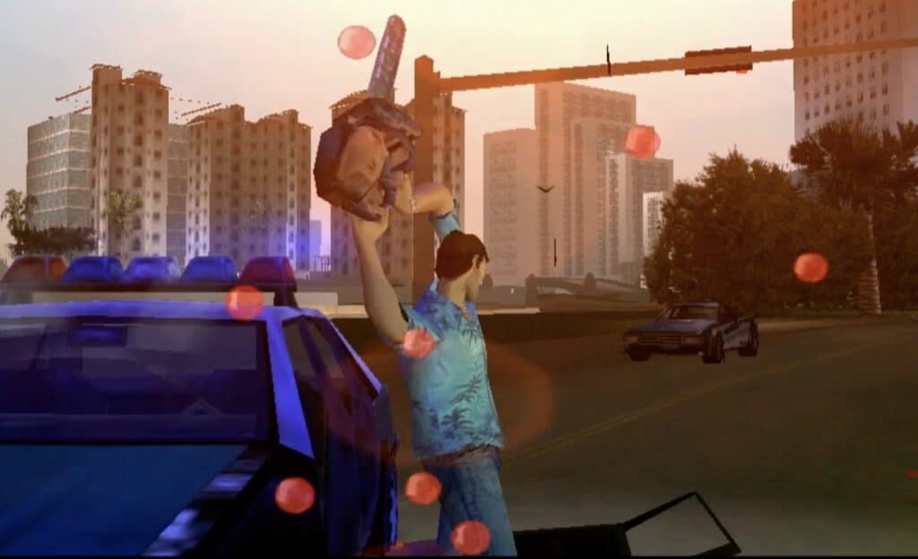 Vice City anniversary trailer chainsaw