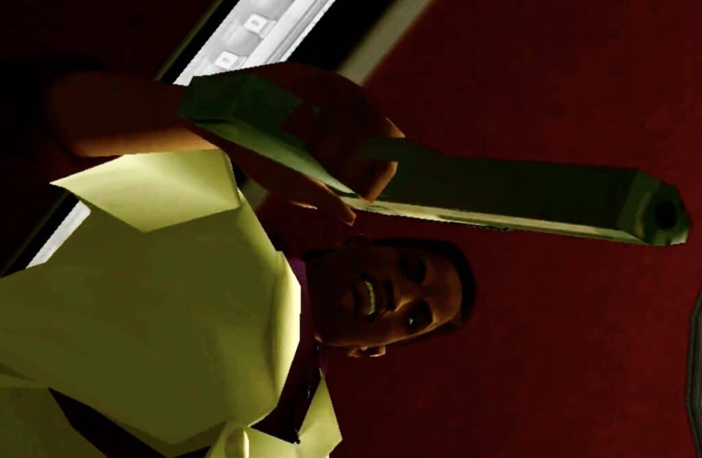 Vice City Lance with gun anniversary trailer screenshot
