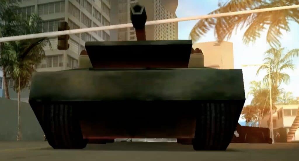 Vice City tank from anniversary trailer
