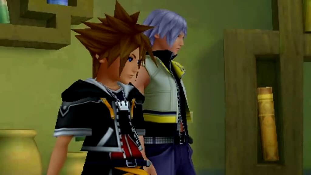 An in-game screenshot from Kingdom Hearts 3D: Dream Drop Distance.