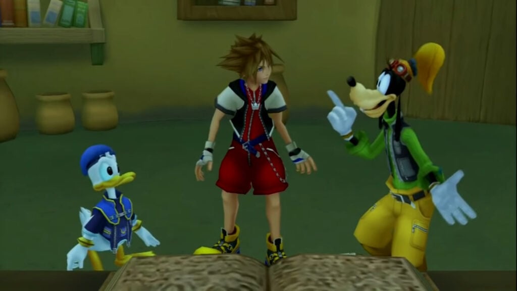 An in-game screenshot from Kingdom Hearts II.