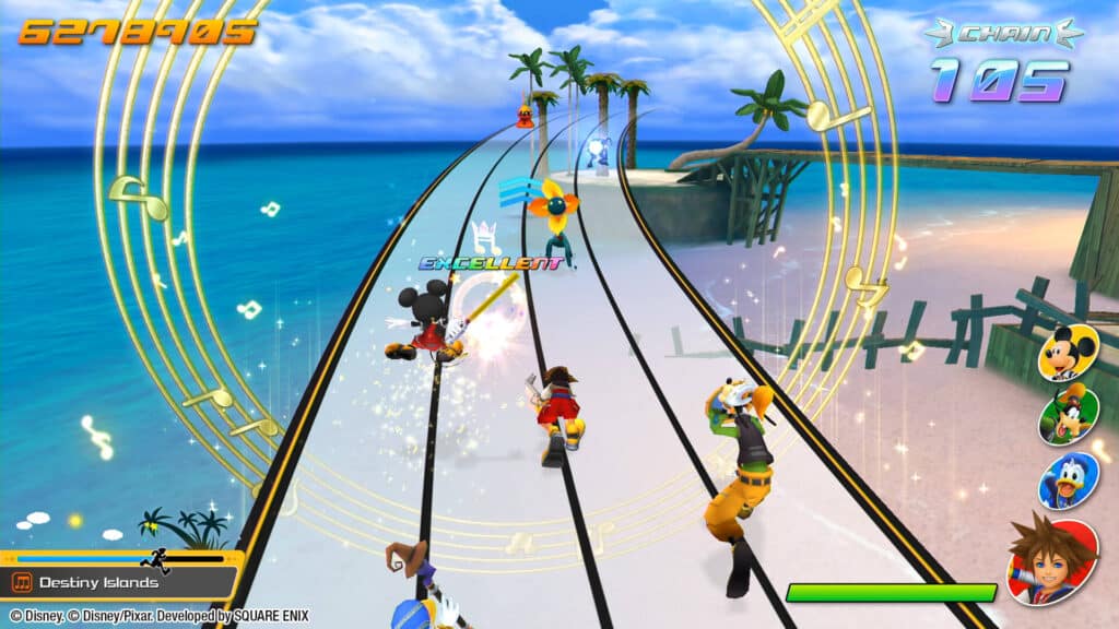 A promotional image for Kingdom Hearts: Melody of Memory.