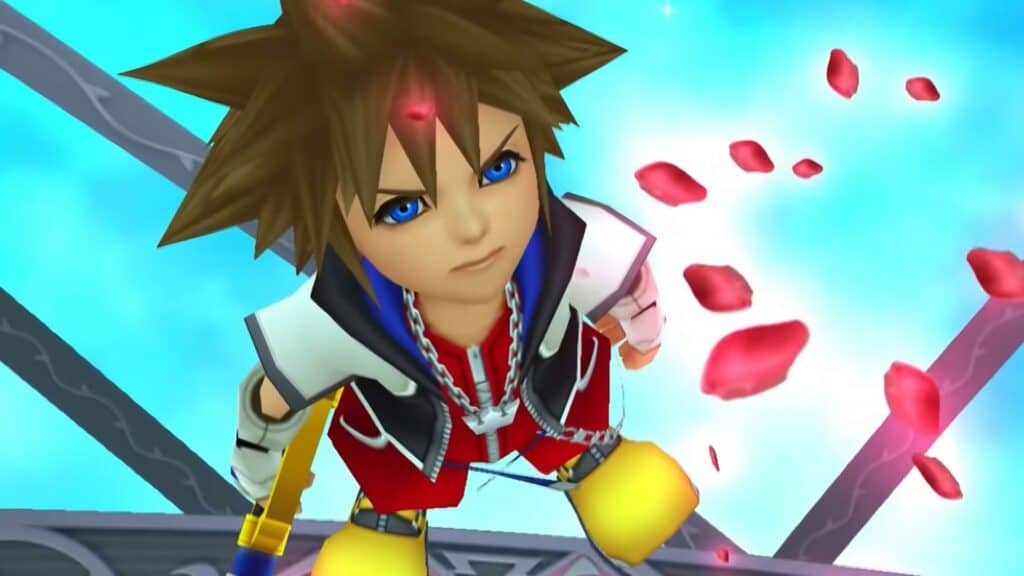 An in-game screenshot from Kingdom Hearts Re:Chain of Memories.