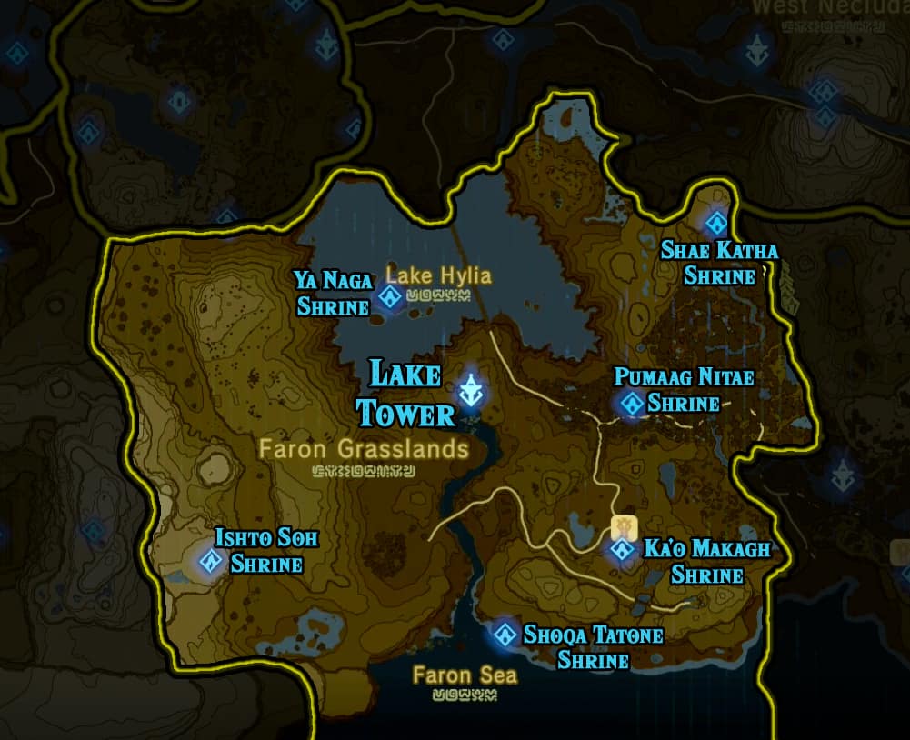 Breath of the Wild Lake Shrines