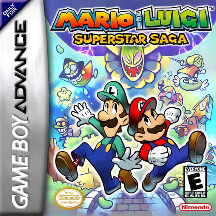 The box art for Mario and Luigi: Superstar Saga