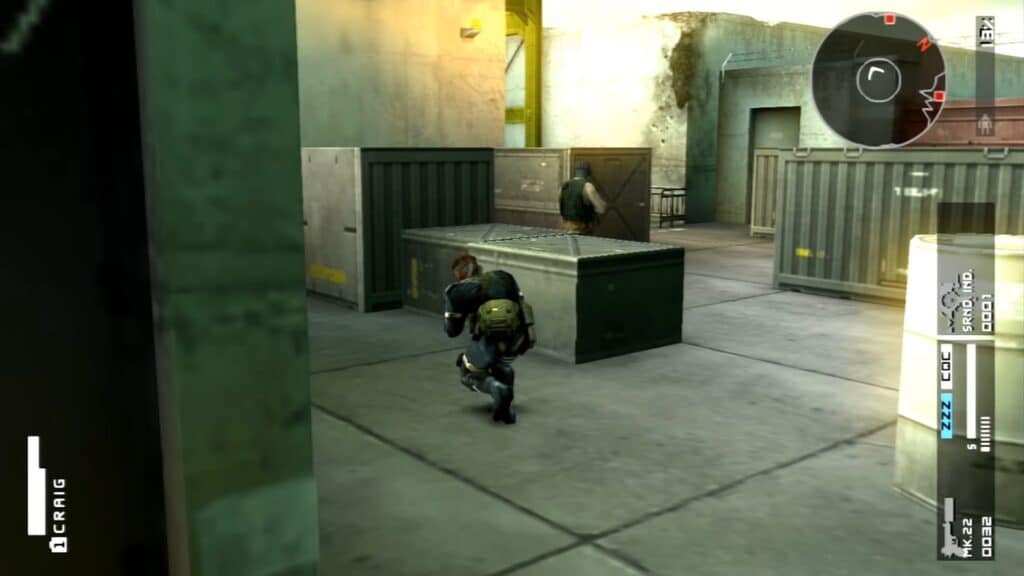 An in-game screenshot from Metal Gear Solid: Peace Walker.