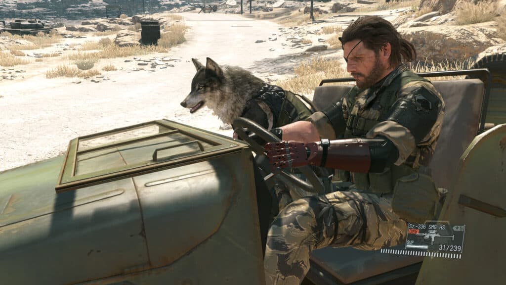 A Steam promotional image for Metal Gear Solid V: The Phantom Pain.