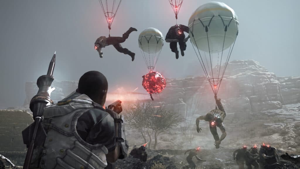 A Steam promotional image for Metal Gear Survive.