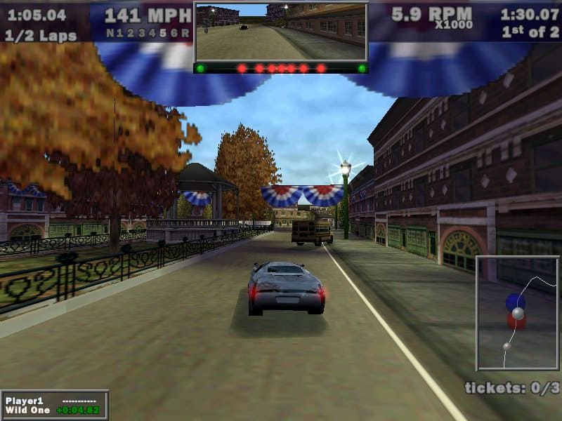 Hot Pursuit mode in Need for Speed III: Hot Pursuit.