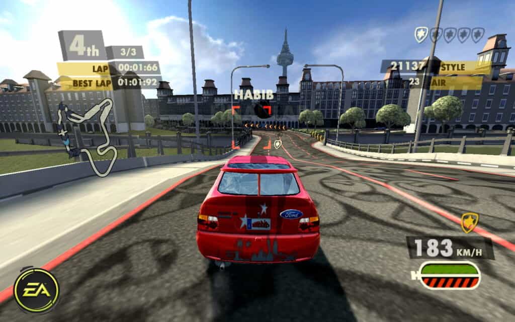 Wii gameplay on Need for Speed: Nitro.