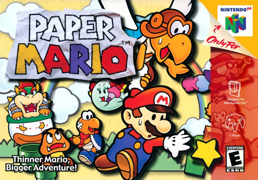 The box art for Paper Mario