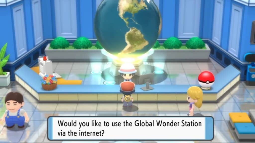 An in-game screenshot from Pokemon Brilliant Diamond and Shining Pearl.