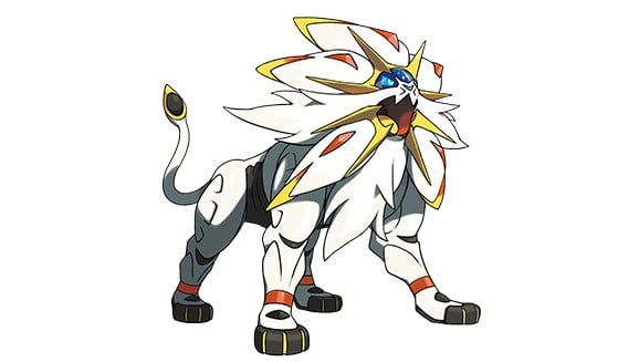 Solgaleo from Pokémon Sun.