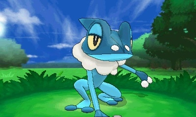 Frogadier from Pokémon X and Y.