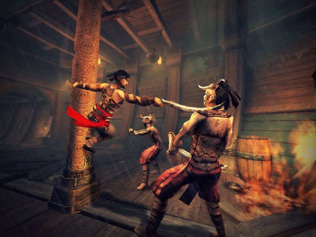 The Prince of Persia takes a more violent approach to combat in Warrior Within.