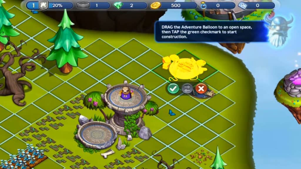An in-game screenshot from Skylanders: Lost Islands.