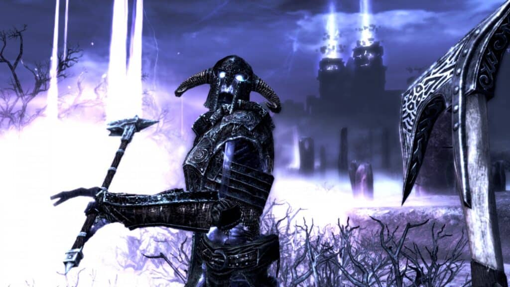 Undead warrior in Dawnguard add-on for Elder Scrolls V: Skyrim.