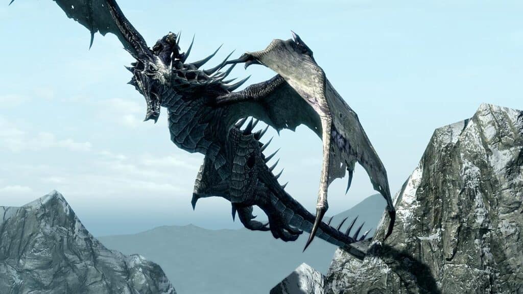 A dragon in Dragonborn add-on for Elder Scrolls V: Skyrim.