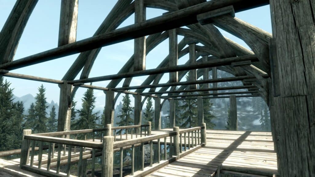 Building a house in Hearthfire add-on for Elder Scrolls V: Skyrim.