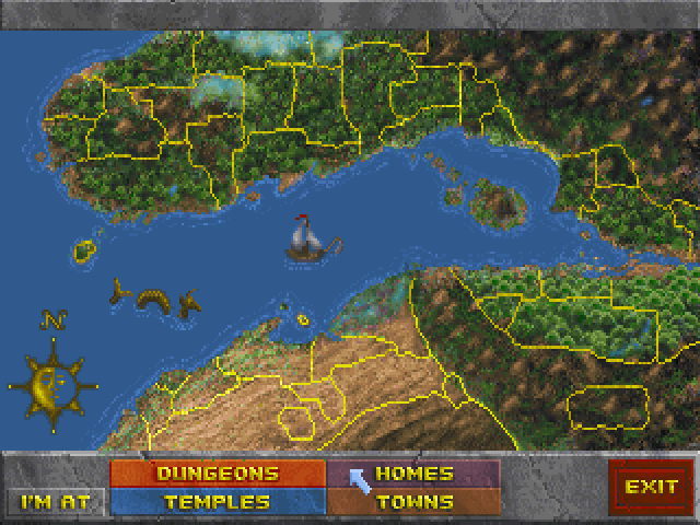 The map of The Elder Scrolls II: Daggerfall.