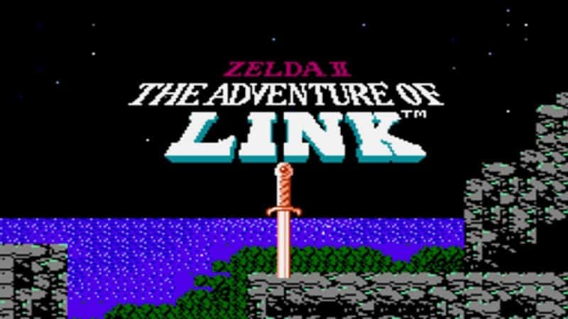 Zelda II: The Adventure of Link title screen
