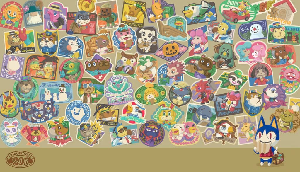 Animal Crossing 20th celebration image