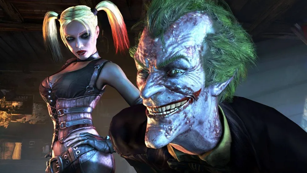 Arkham City Joker and Harley promo shot