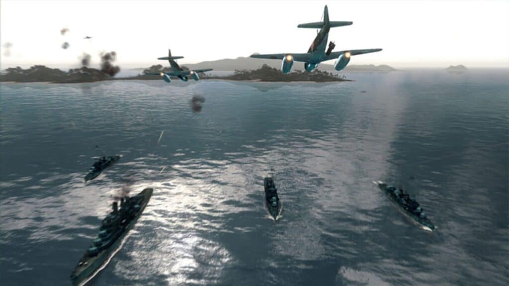 battle stations screenshot of ships and planes