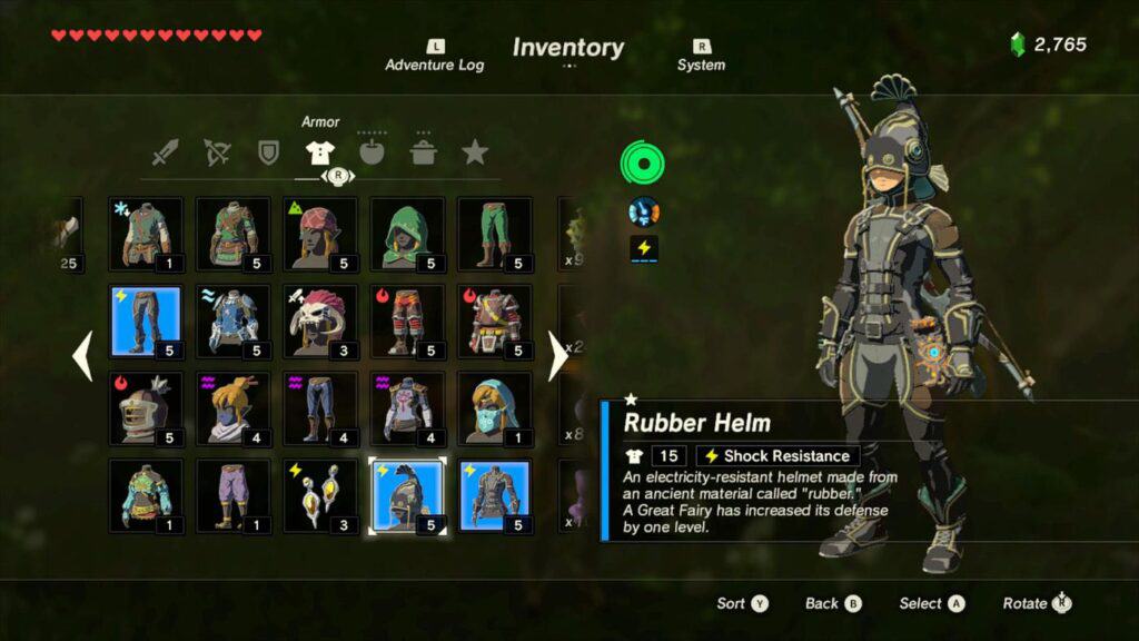 Breath of the Wild rubber armor