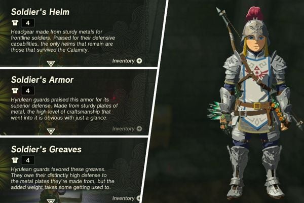 Breath of the Wild soldier armor