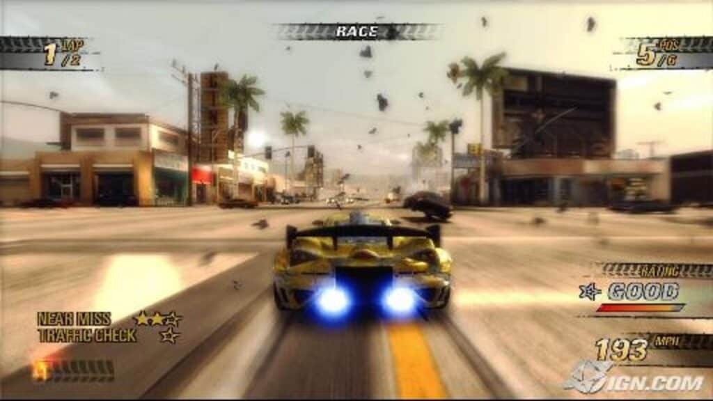 Classic Game Room HD - BURNOUT REVENGE for Xbox 360 review 