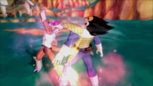 Dragon Ball Z screenshot of fight