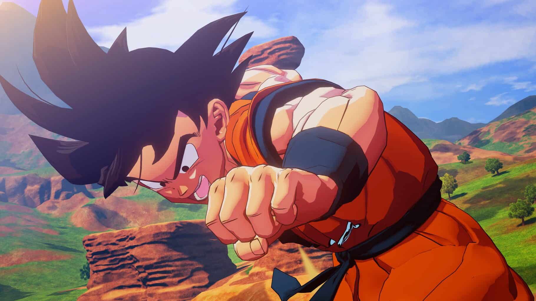Dragon Ball Z screenshot of main character