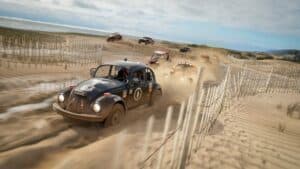Forza Horizon 4 racing in the desert