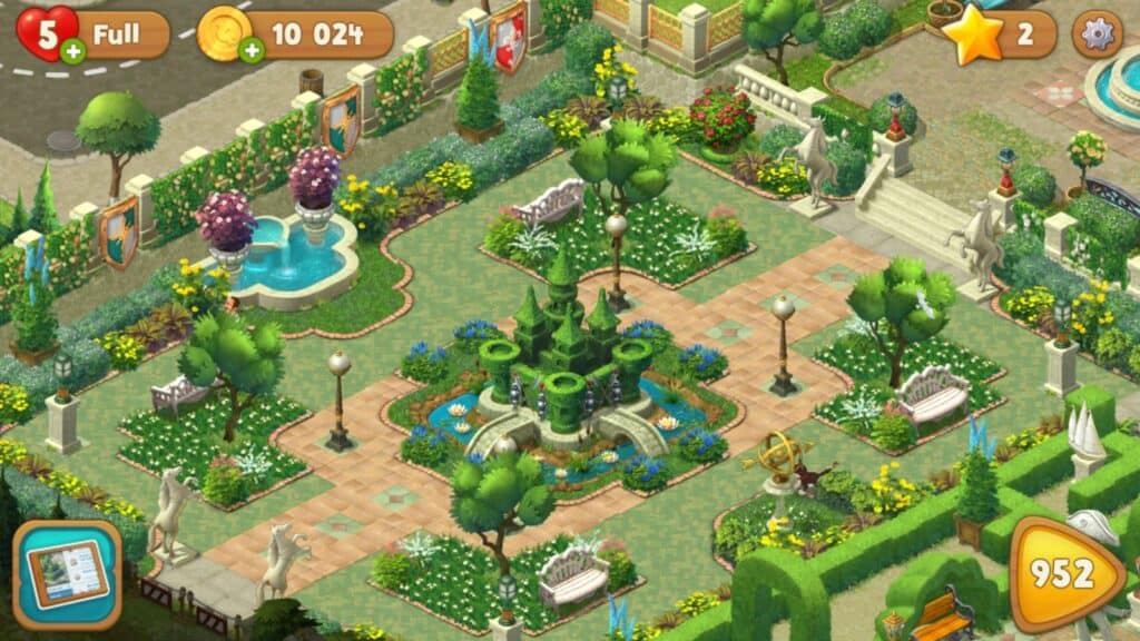 Gardenscapes gameplay