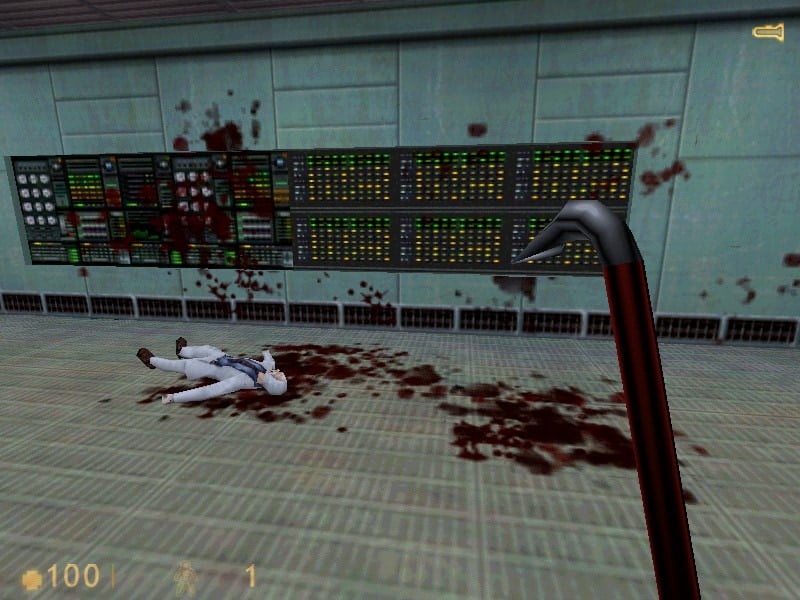 A screenshot from Half-Life