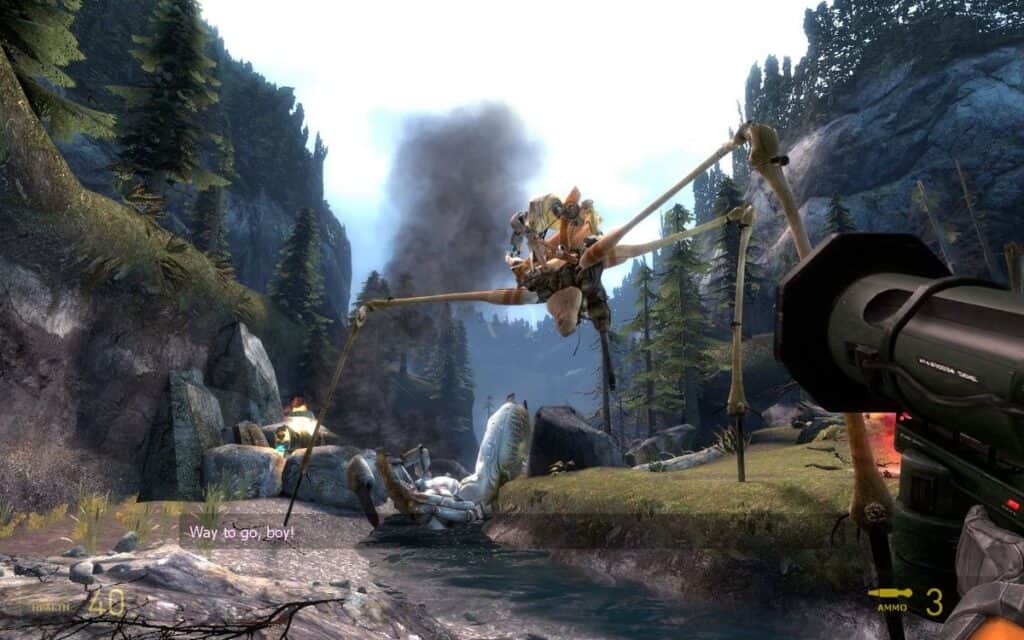 A screenshot from Half-Life 2 Episode 2